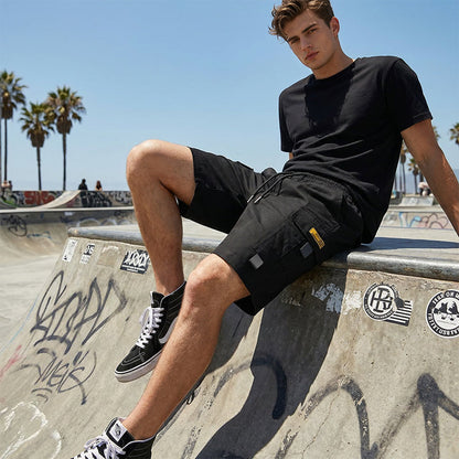 🩳 Men's Cargo Shorts with Drawstring – Easy pull-on, multi-pockets. Lightweight & comfy. Perfect for walks or gardening.