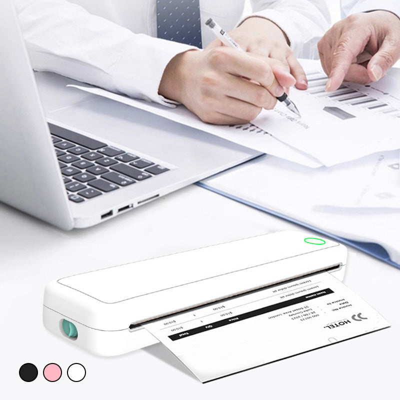 A4 Mini Thermal Wireless Printer with Paper
