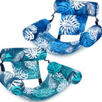 💺🌴 Inflatable Floating Chair – Tropical Leaf & Ultra-Light 260g 🌊