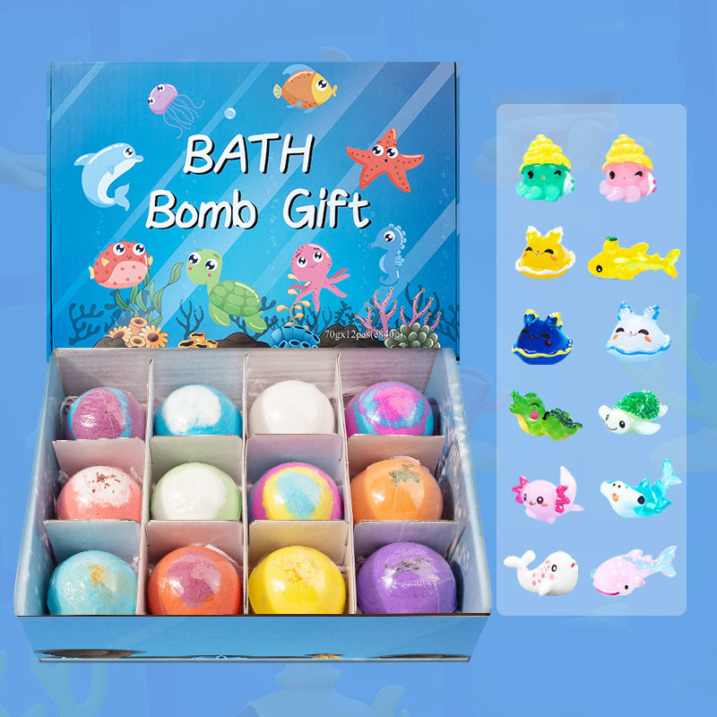 🛁 Natural Bath Bombs for Kids with Mega Bubbles & Surprise Inside 🥚✨