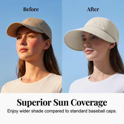 🧢  Women's Wide-Brim Sun Hat – UV Protection, Quick-Dry Fabric & Breathable Comfort 🌊