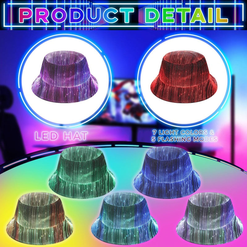 Luminous Fiber Optic Bucket Hat