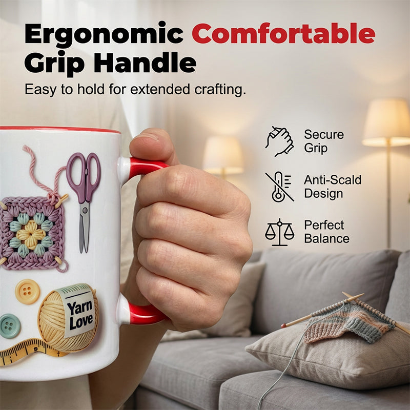 💥Yarn Love Mug, Gift For Crafters And Creative Souls