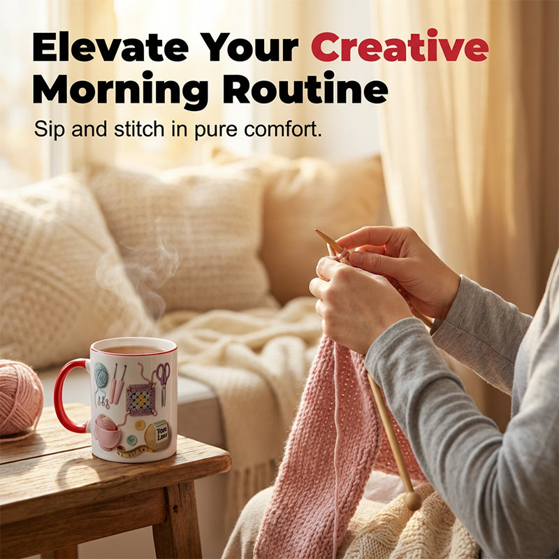 💥Yarn Love Mug, Gift For Crafters And Creative Souls