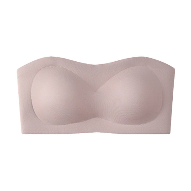 Strapless Push-Up Bra – 360° Non-slip, Wireless & Breathable. 🛡️✨