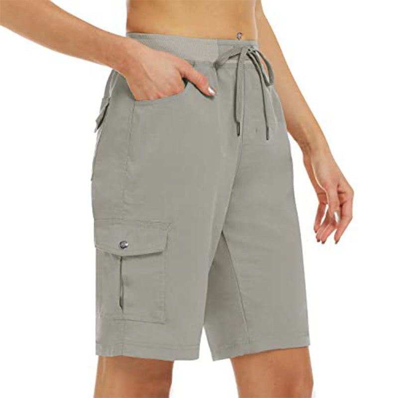 Women's Quick-Dry Cargo Shorts with Pockets