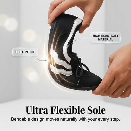 Women's Retro Wave Stripe Lace-Up Sneakers