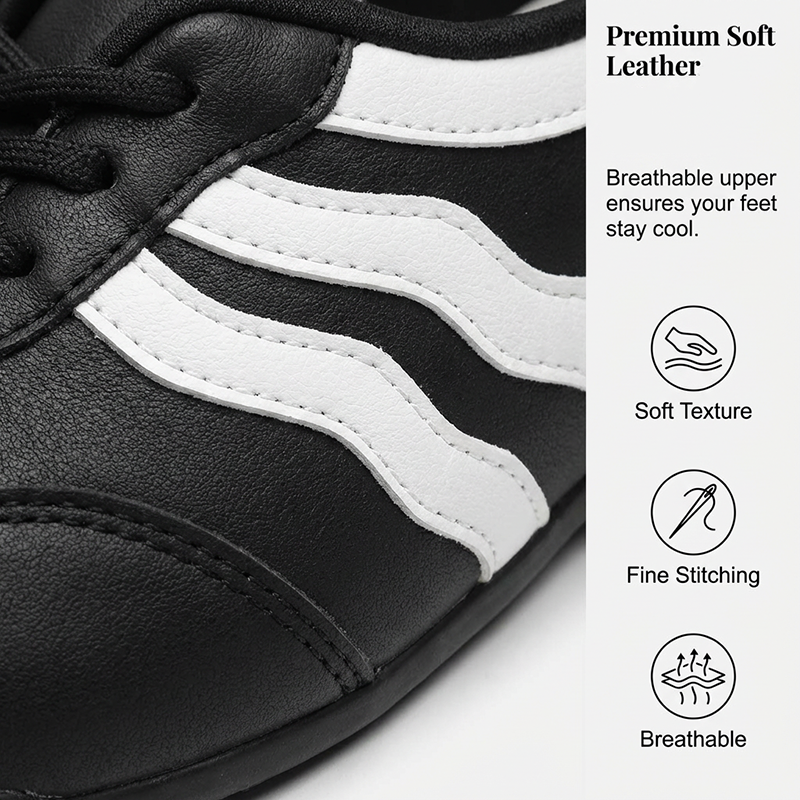 Women's Retro Wave Stripe Lace-Up Sneakers