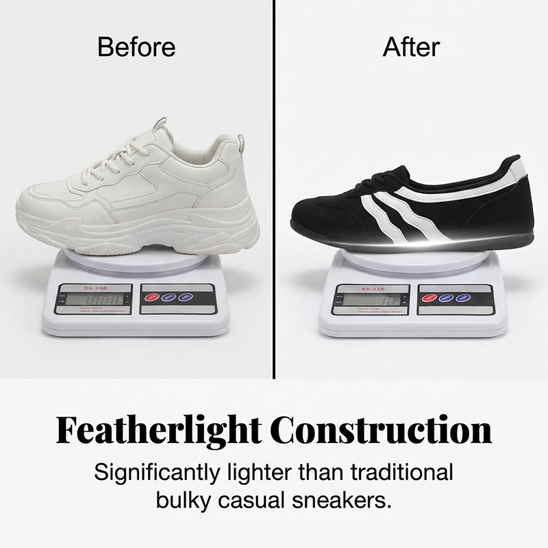 Women's Retro Wave Stripe Lace-Up Sneakers