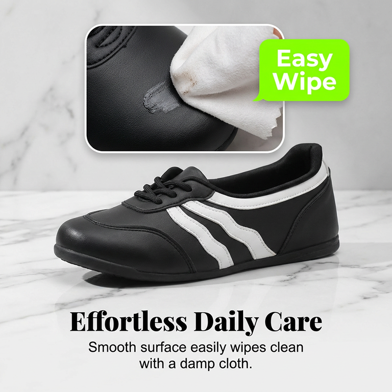 Women's Retro Wave Stripe Lace-Up Sneakers