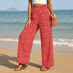 Women's Smocked High Waist Wide Leg Pants👖