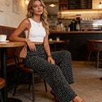 Women's Smocked High Waist Wide Leg Pants👖