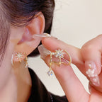 💎 Sparkling Claw Earrings for Women – Unique Claw Cuff, Dangling Gem & Versatile Style 🌟