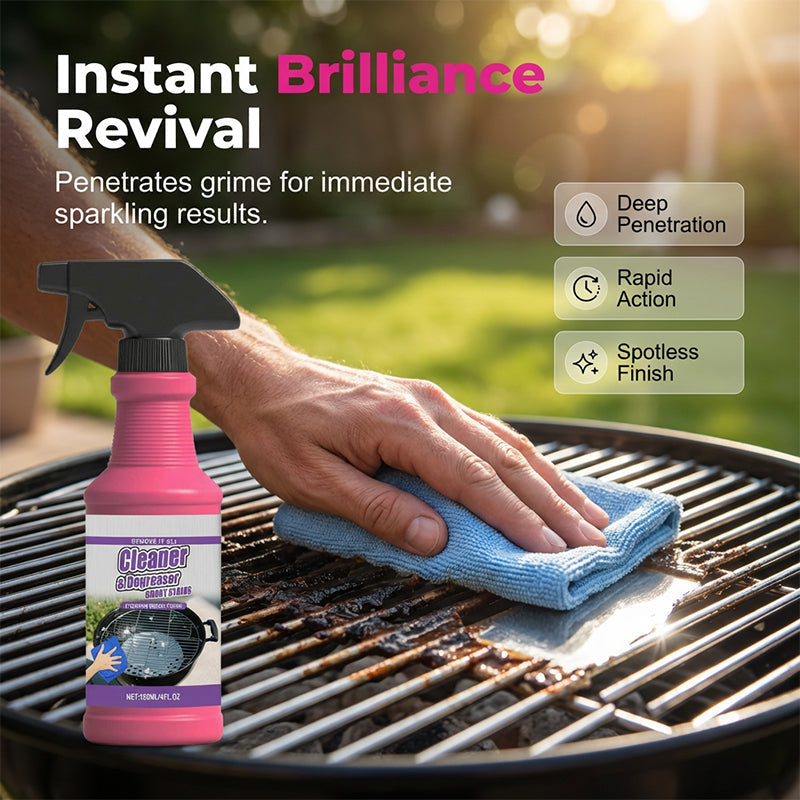 🔥Fast-Acting Heavy-Duty Grill Degreaser Spray🍢💦