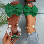 Stylish Pearl Ankle Strap Sandals