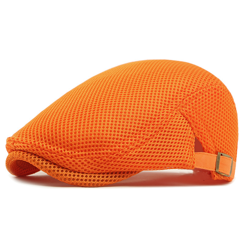 🧢Breathable Flat Cap with Adjustable Strap – Mesh Fabric, Classic Ivy Style & Built-in Sweatband – All-Day Comfort🌞
