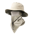 Breathable Fisherman Hat with Detachable Face Mask