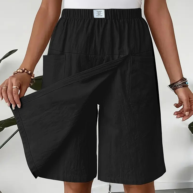 💃Women's Casual Elastic Waist Wrap Skort