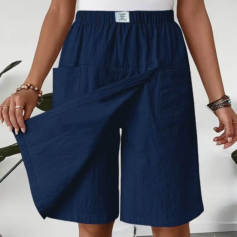 💃Women's Casual Elastic Waist Wrap Skort