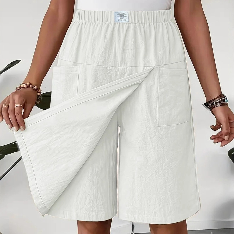 💃Women's Casual Elastic Waist Wrap Skort