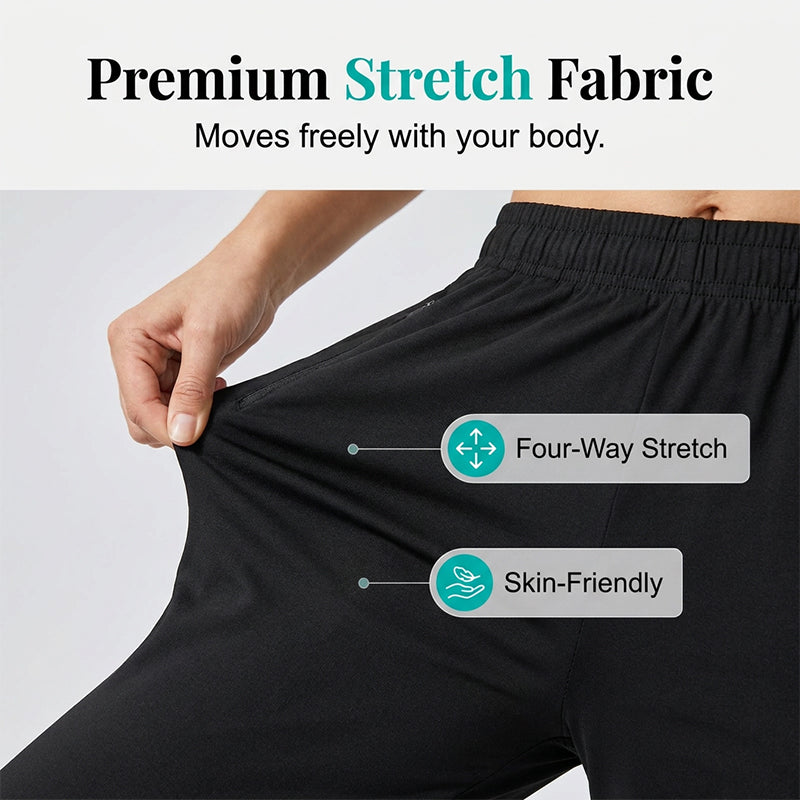 🏆👖 Women's Casual Quick-Dry Stretchy Capri Pants – Lightweight, breathable & perfect for travel, yoga or everyday wear ✨