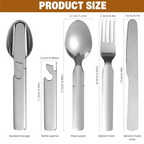 ✨4-in-1 Stainless Steel Portable Cutlery Set