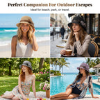 Foldable High-Top Summer Hat for Women