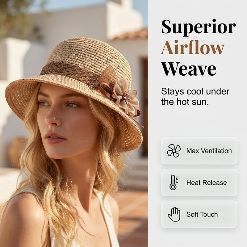 Foldable High-Top Summer Hat for Women