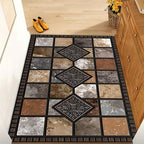 Geometric Stone Pattern Doormat
