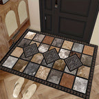 Geometric Stone Pattern Doormat