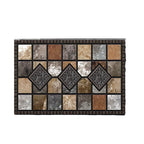 Geometric Stone Pattern Doormat