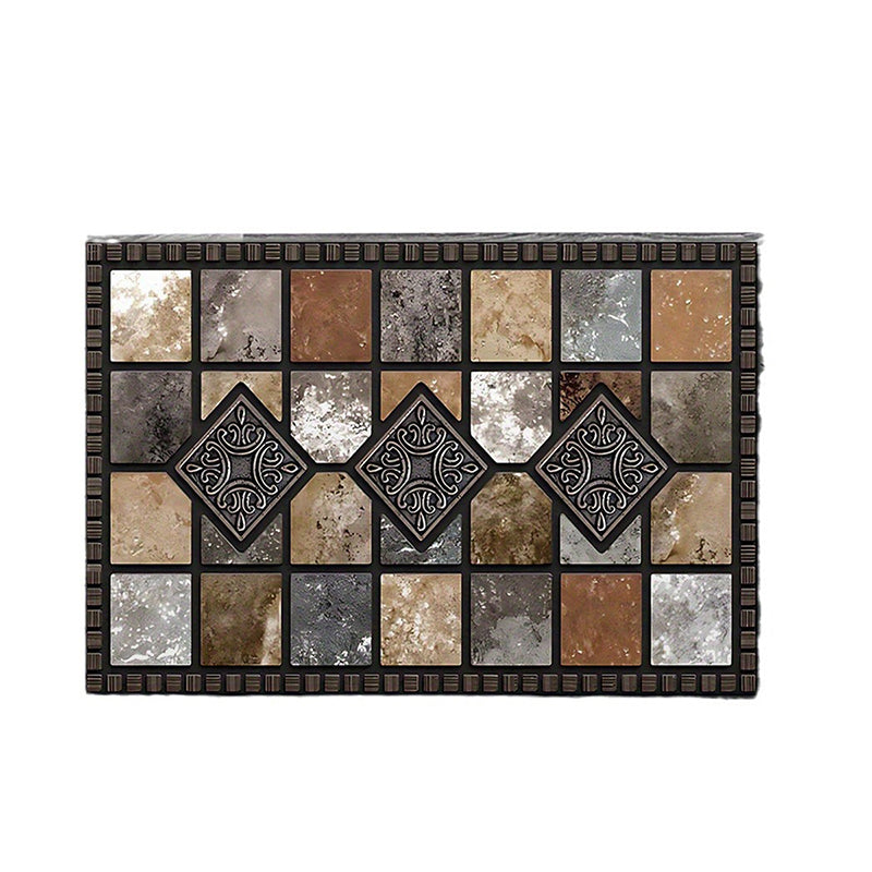 Geometric Stone Pattern Doormat