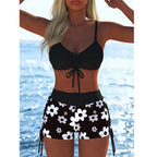 ⏳Time-Limited Special⏰Women's Bikini Set – Drawstring Top, Boy Shorts, Multiple Styles 🏖️