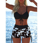 ⏳Time-Limited Special⏰Women's Bikini Set – Drawstring Top, Boy Shorts, Multiple Styles 🏖️