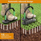 🎉 Heavy-Duty Manual Lawn Coring Aerator