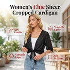 ⏳Time-Limited Special⏰Women's Chiffon Tie-Front Top – Summer Layering Essential 🍃