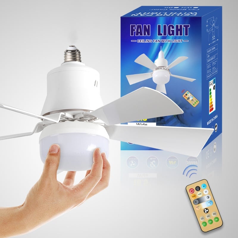 🔥2-IN-1 PORTABLE CEILING FAN & LIGHT with Remote Control