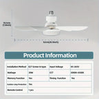 🔥2-IN-1 PORTABLE CEILING FAN & LIGHT with Remote Control