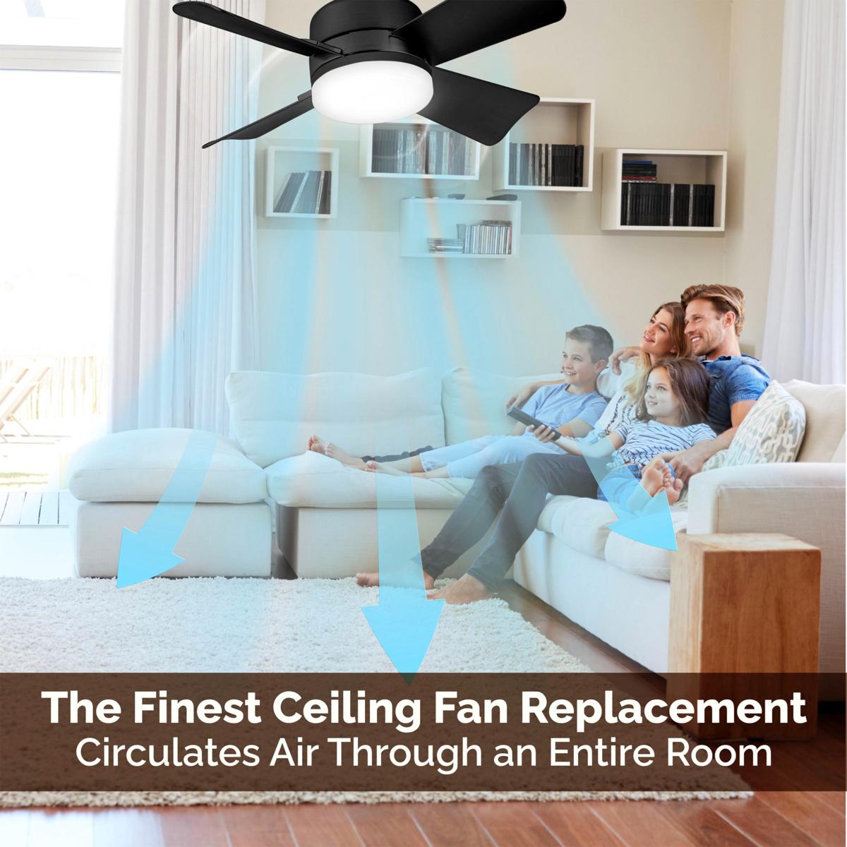 🔥2-IN-1 PORTABLE CEILING FAN & LIGHT with Remote Control