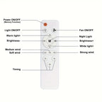 🔥2-IN-1 PORTABLE CEILING FAN & LIGHT with Remote Control