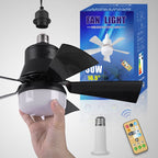 🔥2-IN-1 PORTABLE CEILING FAN & LIGHT with Remote Control