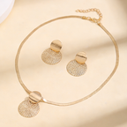 ✨ Modern Geometric Jewelry Set – Gold-Plated, Lightweight, Chic 🔶