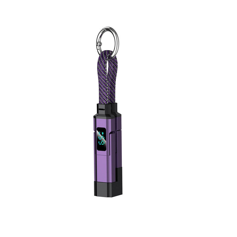 🔥4-in-1 Digital Display Keychain Charging Cable