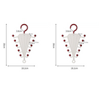 Multi-Functional V-Shaped Double Sided Hanger Storage Rack