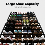 👟  Over-the-Door Shoe Rack Organizer – 24 pockets & tool-free install – Fits standard doors, holds up to 24 pairs – perfect for entryway or closet 🚪✨