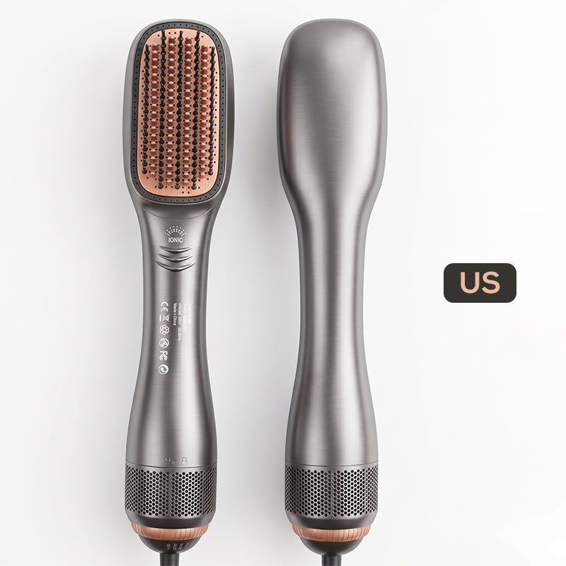 💥Professional 3-in-1 Hot Air Brush – Dry, detangle & volumize – 162K+ sold, salon results at home – smooth & shiny ✨🌀💨