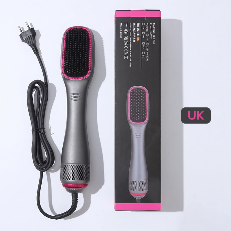 💥Professional 3-in-1 Hot Air Brush – Dry, detangle & volumize – 162K+ sold, salon results at home – smooth & shiny ✨🌀💨