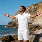 Men's Summer 2-Piece Polo & Shorts Set