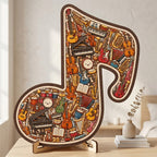 ⌛Limited-time offer-Wooden Musical Note Jigsaw Puzzle