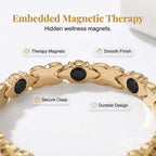 Fashionable Magnetic Bracelet with Rhinestones